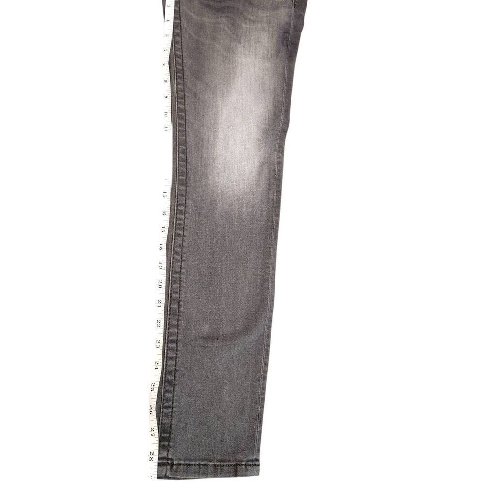 Miss Me 'mid-rise skinny' women 27x29 measured Gray wash Logo denim jeans - Picture 3 of 10